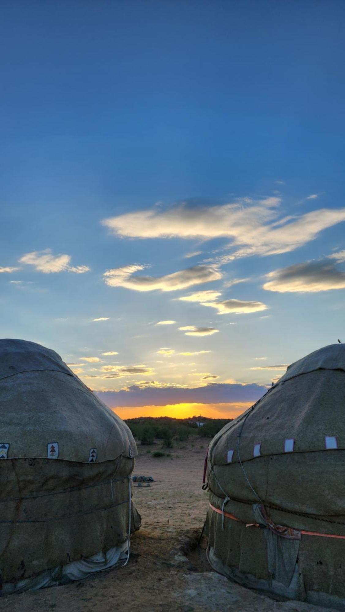 Authentic Uzbek Yurt Camp Eco-Friendly Nurota Exterior foto